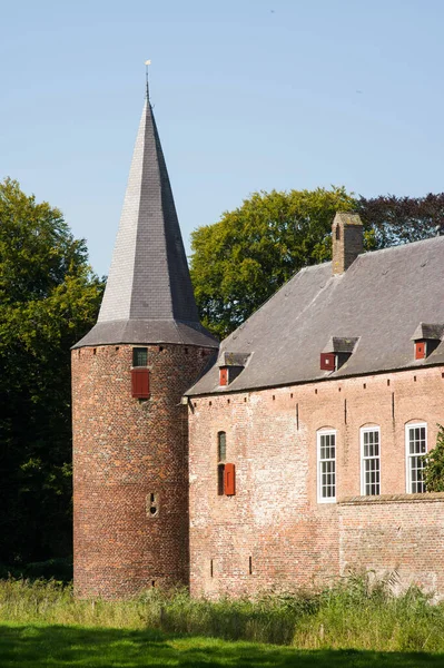 Toren Dak Van Kasteel Hernen Hernen — Stockfoto