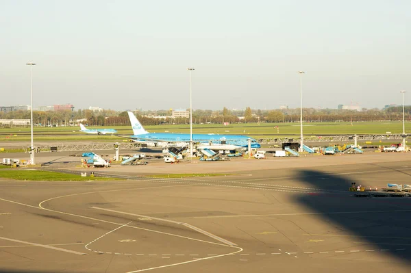 Schiphol Netherlands October 2021 Επαγγελματικό Αεροπλάνο Στον Διάδρομο Απογείωσης Προς — Φωτογραφία Αρχείου