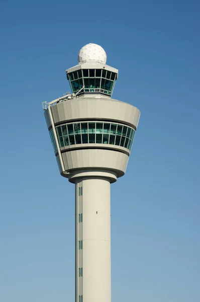 Air Traffic Control Tower Flights Managment Airport Schiphol Netherlands — Fotografia de Stock
