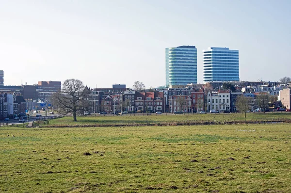 Arnhem Nederländerna Mars 2022 Stadsbilden Centrala Arnhem Med Två Wtc — Stockfoto