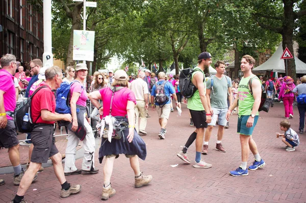 Nijmegen Netherlands July 2019 Walkers Center Nijmegen International Four Days — 图库照片