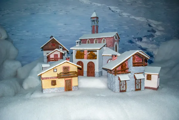Huis snowly — Stockfoto