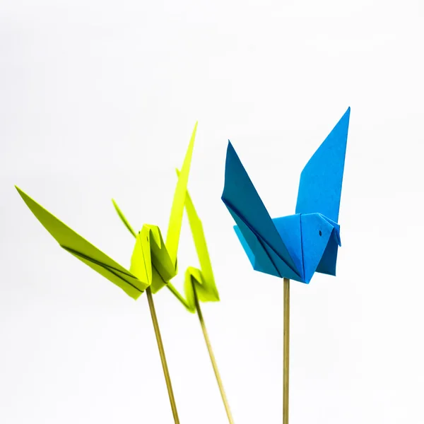 Origami fågel form — Stockfoto