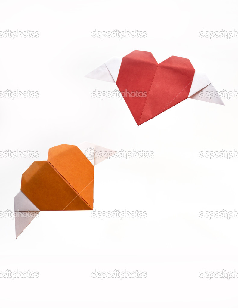 Origami Heart Shape Stock Photo Abdrahimmahfar 43402839