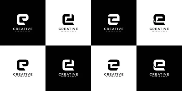 Set Van Eerste Letter Logo Design Template Iconen Voor Het — Stockvector