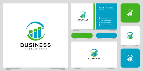 Negocios Finanzas Logo Plantilla Vector Icono Diseño — Vector de stock