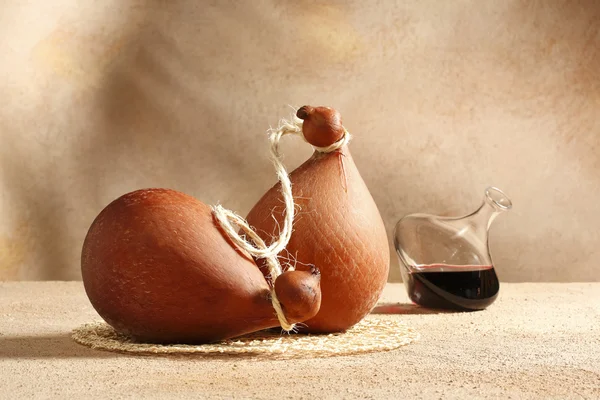 Сиру і вина Стокова Картинка