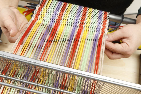 Old and new weaving — Stock Photo, Image