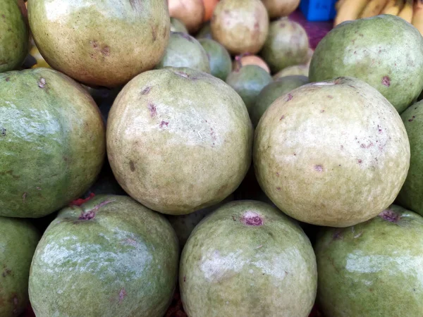 Guava Dolce Sano Fresco Messo Negozio Frutta — Foto Stock