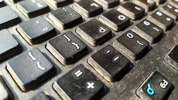 Black Colour Computer Keyboard — стоковое фото