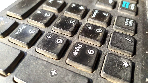 Computertastatur Mit Schwarzer Farbe — Stockfoto