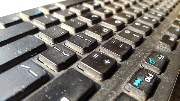 Black Colour Computer Keyboard — Stockfoto