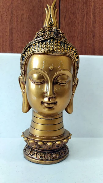 Άγαλμα Του Κυρίου Βούδα Κλειστά Μάτια — Φωτογραφία Αρχείου