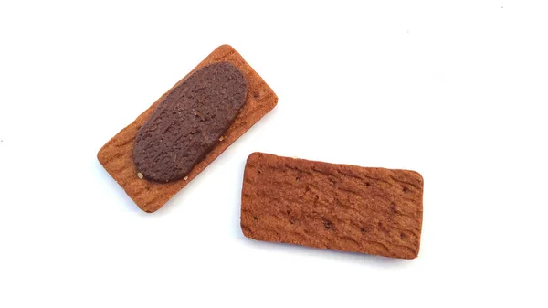 Süße Leckere Kekse Isoliert Auf Weißem Hintergrund — Stockfoto