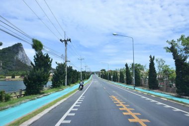 Pattaya Tayland 2 Ağustos 2019 Güzel Pattaya rotası uygundur.