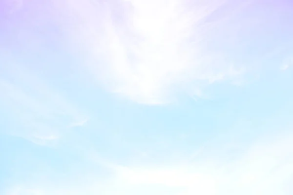 Cielo Brillante Nube Colorido Rosa Azul Pastel Tono Color — Foto de Stock