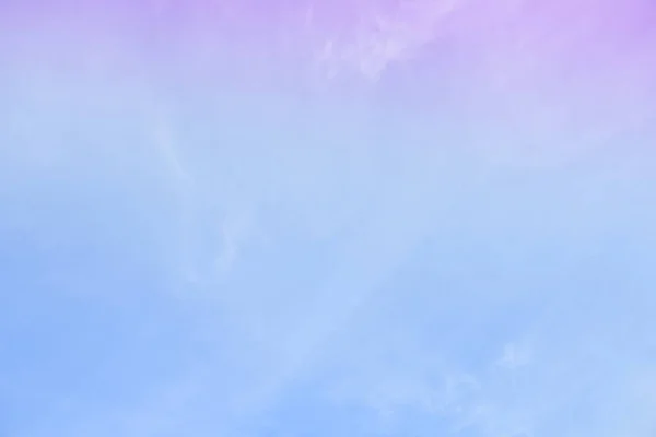 Céu Brilhante Nuvem Colorido Rosa Azul Cor Tom Pastel — Fotografia de Stock