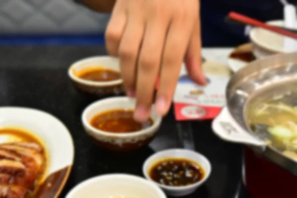 Rayong Thailand Dezember 2018 Unbekannte Suki Sukiyaki Essen Sehr Lecker — Stockfoto