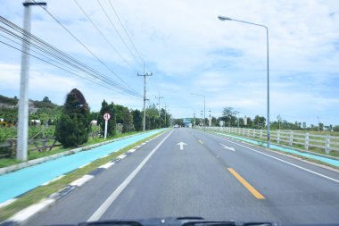 Pattaya Tayland 2 Ağustos 2019 Güzel Pattaya rotası uygundur.