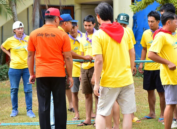 Chon Buri Tailandia Agosto 2019L Azienda Giapponese Porta Dipendenti All — Foto Stock