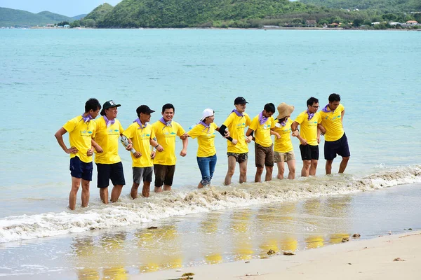 Chon Buri Ταϊλάνδη Ιανουάριος 2019Η Ιαπωνική Εταιρεία Μεταφέρει Τους Υπαλλήλους — Φωτογραφία Αρχείου