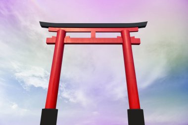 Pastel renkli gökyüzü ve bulut beyazı. Güzel öğleden sonra gökyüzü ve bulut beyazı