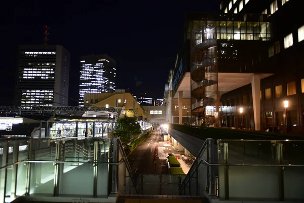 Tokio Japan November 2018 Ongeïdentificeerde Wazige Nacht Reizen Van Japanners — Stockfoto