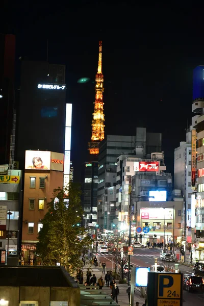 Tokio Japan November 2018 Ongeïdentificeerde Wazige Nacht Reizen Van Japanners — Stockfoto