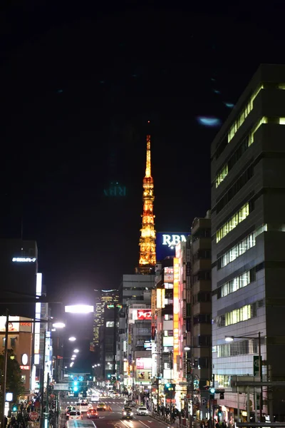 Tokyo Japonya Kasım 2018 Tanımlanamayan Görüntü Japon Halkının Tokyo Gece — Stok fotoğraf