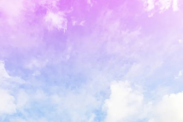 Pastel Céu Colorido Nuvem Branca Bonito Céu Bule Tarde Branco — Fotografia de Stock