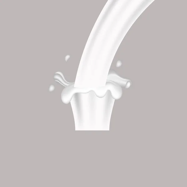 Milk Water Splash Sparkling Drop White Wave Set Milk Splashes — Stock Photo, Image