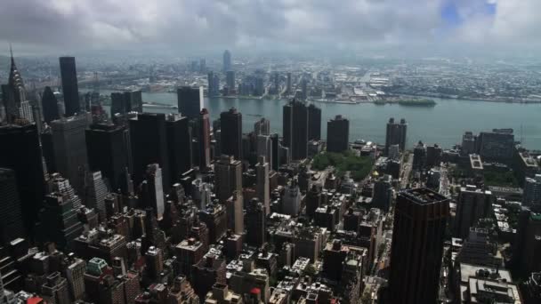 Widok na Nowy Jork i manhattan — Wideo stockowe