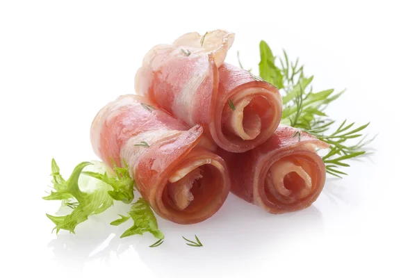 Rollos de tocino — Foto de Stock