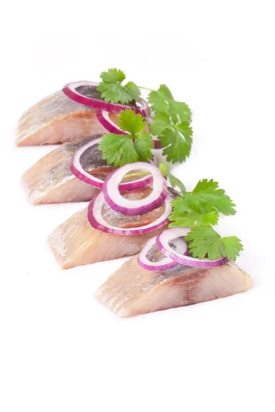 Salt fillet herring — Stock Photo, Image