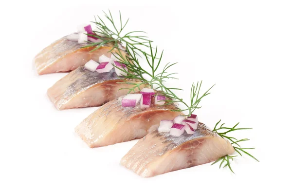 Salt fillet herring — Stock Photo, Image