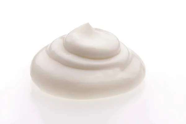 Creme isolado em branco — Fotografia de Stock