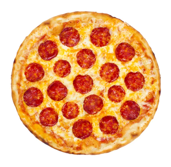 ペパロニのピザ ストック写真
