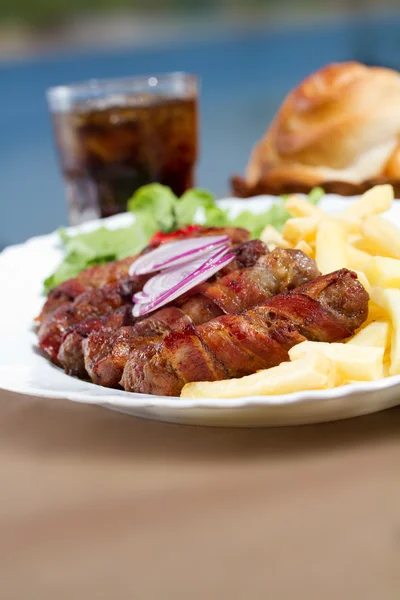 Cibule kebab — Stock fotografie