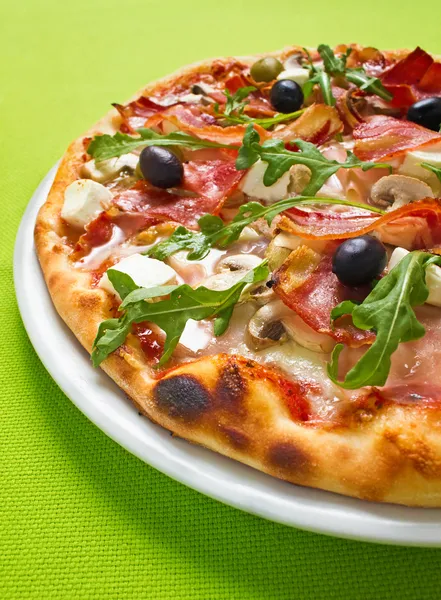 Pizza verde — Foto Stock