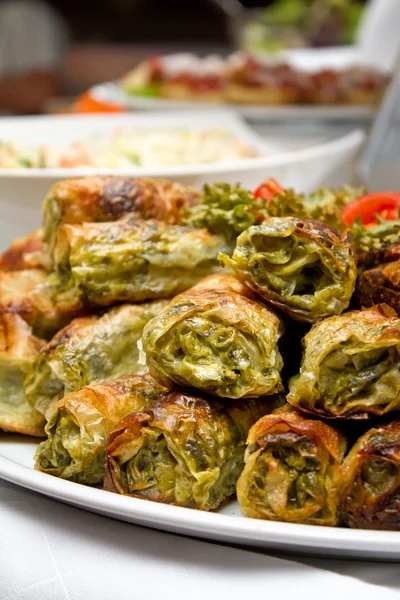 Rotoli di spinaci — Foto Stock