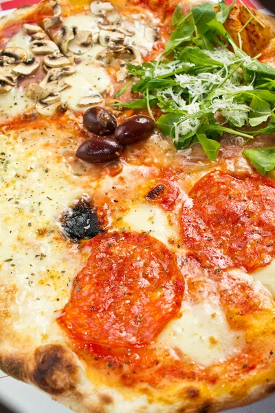 Pizza portre — Stok fotoğraf