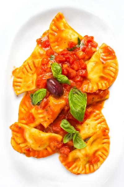 Ravioli Overhead — Stockfoto