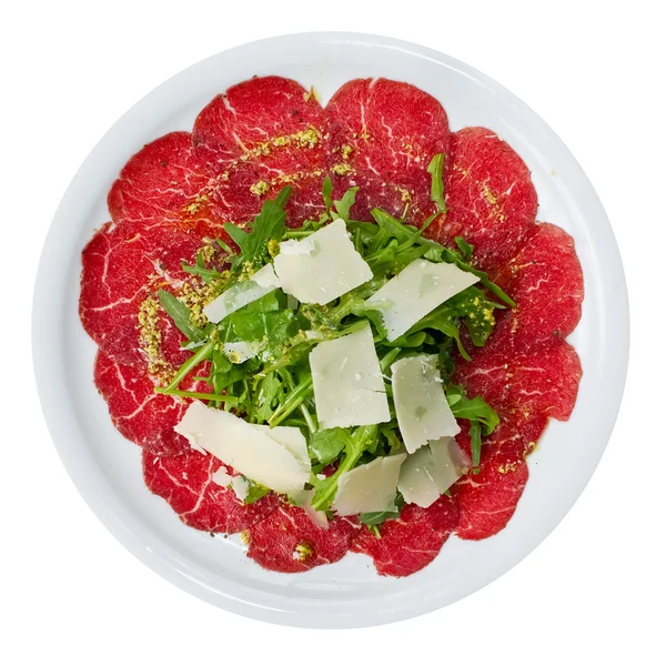 Carpaccio über Kopf — Stockfoto