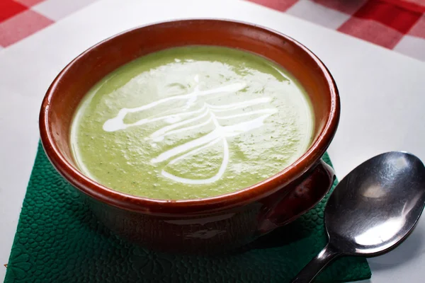 Broccoli soep horizontale — Stok fotoğraf
