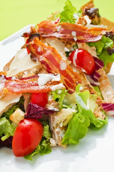 Tocino y Ensalada — Foto de Stock