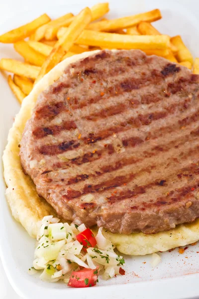 Serbian BBQ Burger — Stock Photo, Image