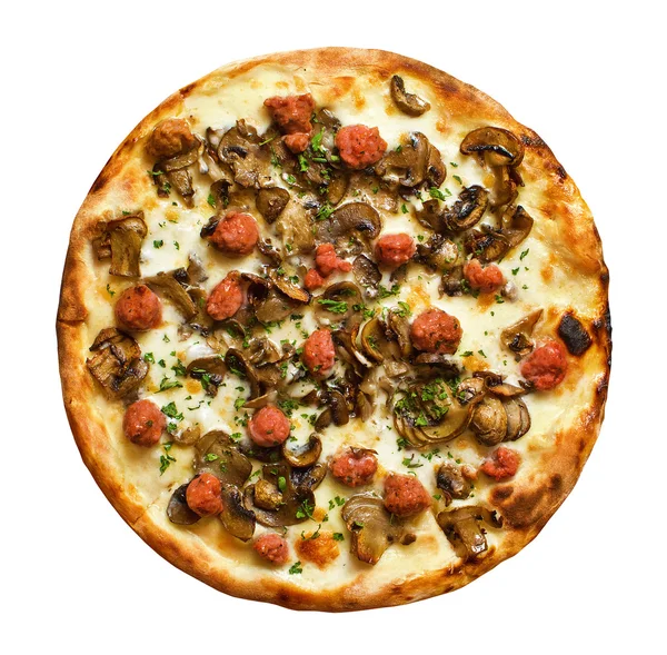 Salsiccia Pizza — Foto Stock