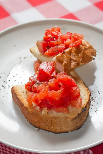 Tomato Bruschetta — Stock Photo, Image