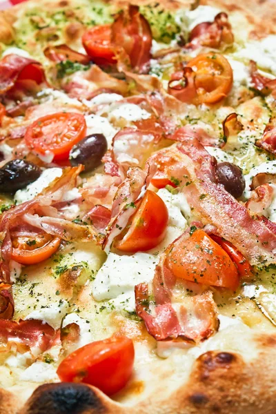 Topping pizza — Foto Stock