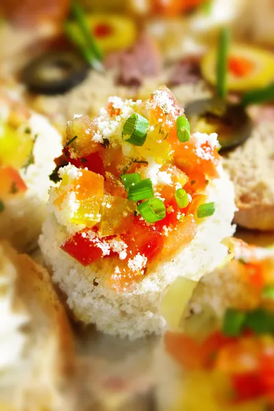 Canape vegetariana — Foto Stock